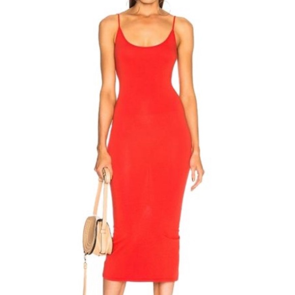 enza costa red dress